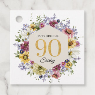 Wildflower 90歳の誕生日 フェイバータグ