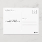 Wildflower Acrylic Art Save the Date Postcard ポストカード (裏面)