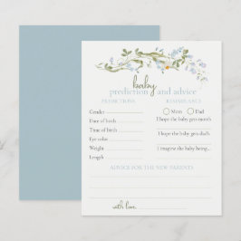 Wildflower Advice and Predictions Baby Shower
