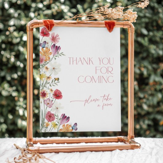 Wildflower and Choursありがとうござ来う 台座サイン