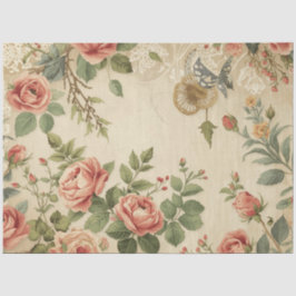 Wildflower & Antique Rose デコパージュ カントリーコテージ 薄葉紙