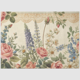 Wildflower & Antique Rose デコパージュ カントリーロア 薄葉紙