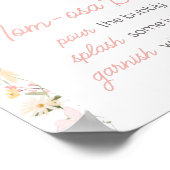 Wildflower Arch Baby in Bloom Mom Osaバー ポスター (角)