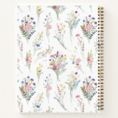 Wildflower Arch Photo Graduation Guest Book ノートブック (裏面)