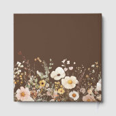 Wildflower Autumn Fall Floral ウェディング ゲストブック (裏面)