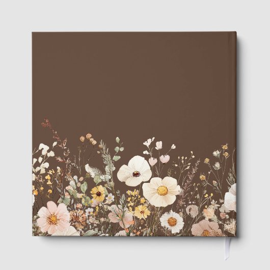 Wildflower Autumn Fall Floral Wedding ゲストブック (裏面)