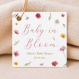 Wildflower Baby in Bloom シャワー フェイバータグ