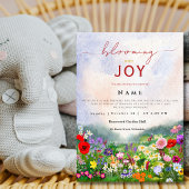 Wildflower Baby in Bloom 性別不詳 招待状