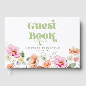 Wildflower Baby in Bloom Baby Shower ゲストブック (正面)