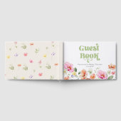 Wildflower Baby in Bloom Baby Shower ゲストブック (全面)