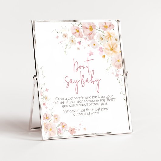 Wildflower Baby in Bloom Don't Say Baby ポスター