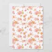 Wildflower Baby in Bloom Gender Neutral 招待状 (裏面)