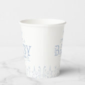 Wildflower Baby Shower | Blue Floral Paper Cup 紙コップ (右)