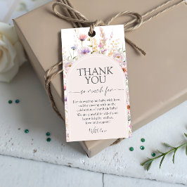 Wildflower Baby Shower Favor Tags ギフトタグ