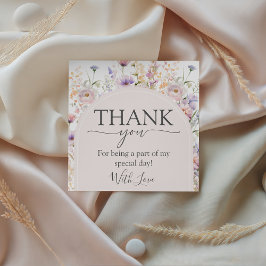 Wildflower Baby Shower Favor Tags フェイバータグ