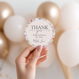 Wildflower Baby Shower Favor Tags フェイバータグ