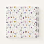 Wildflower Baby Shower Guest Book ノートブック (裏面)