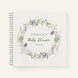 Wildflower Baby Shower Guest Book ノートブック