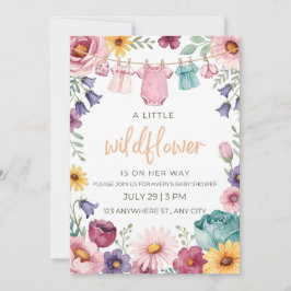 Wildflower Baby Shower Invitation 🌸 ボヘミアン フラワー 招待状