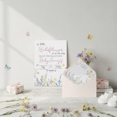 Wildflower Baby shower invitation 招待状