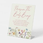 Wildflower Baby Shower Measure The Baby Bump 台座サイン (正面)