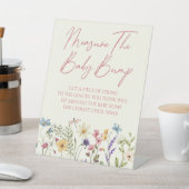 Wildflower Baby Shower Measure The Baby Bump 台座サイン (インサイチュ)