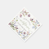 Wildflower Baby Shower Paper Napkins スタンダードカクテルナプキン (角)