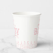 Wildflower Baby Shower | Pink Floral Paper Cup 紙コップ (右)