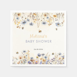 Wildflower Baby Shower Spring スタンダードカクテルナプキン