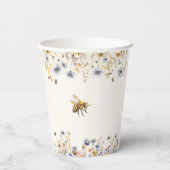 Wildflower Baby Shower Spring 紙コップ (裏面)
