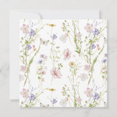 Wildflower Baptism Girl Invitation セーブザデート (裏面)