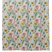 Wildflower Bath Curtain Celebrate Their Journey シャワーカーテン (正面)
