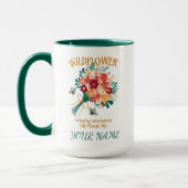 Wildflower Bee 私の人生を植える場所でどこでも成長する マグカップ (左)