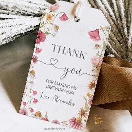 Wildflower Birthday Garden Party  ギフトタグ