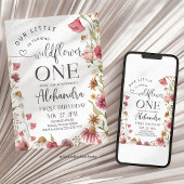 Wildflower Birthday Garden Party 招待状