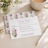 Wildflower Birthday Party 出欠カード