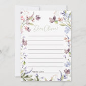 Wildflower Birthday Time Capsule Card 招待状 (正面)