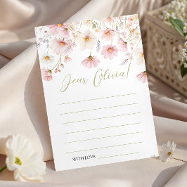 Wildflower Birthday Time Capsule Card 招待状