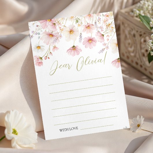 Wildflower Birthday Time Capsule Card 招待状