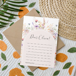 Wildflower Birthday Time Capsule Card 招待状