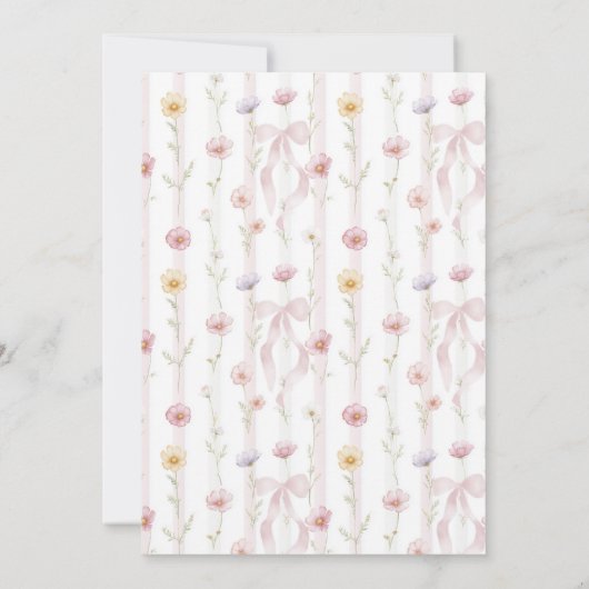 Wildflower Birthday Time Capsule Card 招待状 (裏面)