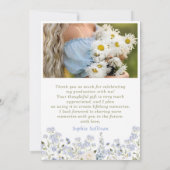 Wildflower Bloom Graduation Party サンキューカード (裏面)