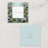 Wildflower Bohemian Square Frame Rustic Floral スクエア名刺 (正面/裏面)