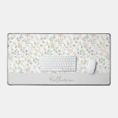 Wildflower Boho オーダーメイド名入れ  デスクマット (キーボード&マウス)