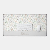 Wildflower Boho オーダーメイド 名入れ  デスクマット (キーボード&マウス)