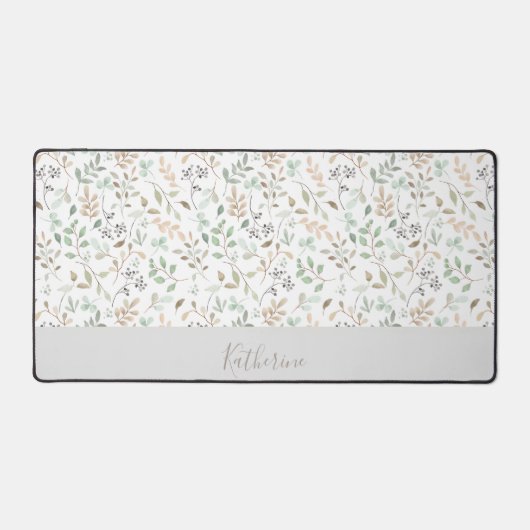 Wildflower Boho オーダーメイド 名入れ  デスクマット (正面)