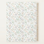Wildflower Boho オーダーメイド 名前入り プランナー手帳 (裏面)