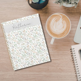 Wildflower Boho オーダーメイド 名前入り プランナー手帳