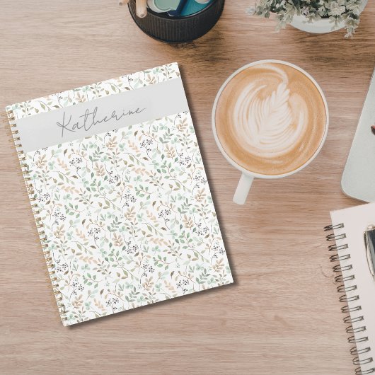 Wildflower Boho オーダーメイド 名前入り プランナー手帳