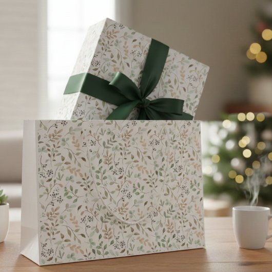 Wildflower Boho  ラージペーパーバッグ